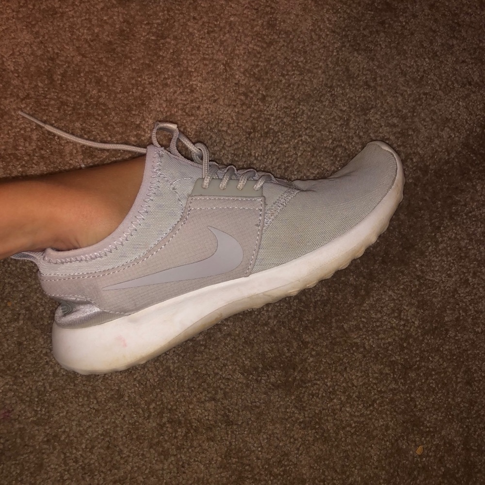 Grey Nike shoes